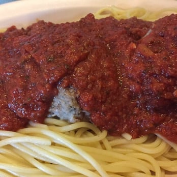 D'caesaro Pizza & Italian Restaurant - Spaghetti with meat sauce and meatballs! Pretty good! - Italian Near Me - Riverside, California D'caesaro Pizza & Italian Restaurant - Spaghetti with meat sauce and meatballs! Pretty good! - Italian Near Me - Riverside, California