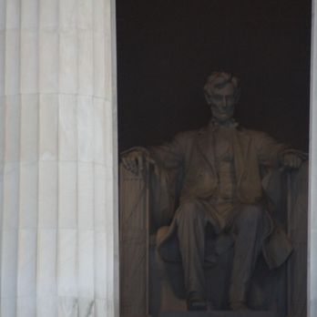 Lincoln Memorial - Super zoomed in on Lincoln from way on the far side of the Reflection Pool. - Landmarks & Historical Buildings Near Me - Washington, DC, District of Columbia Lincoln Memorial - Super zoomed in on Lincoln from way on the far side of the Reflection Pool. - Landmarks & Historical Buildings Near Me - Washington, DC, District of Columbia