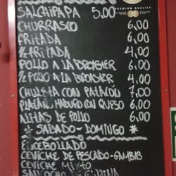 Copacabana - Menú Ecuatoriano