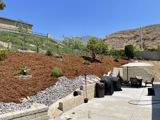 Project: Retaining Walls + Landscaping - the client Washington very satisfied Project: Retaining Walls + Landscaping - the client Washington very satisfied