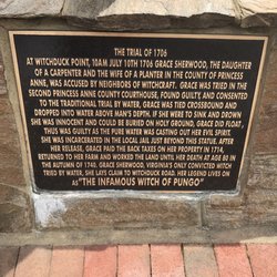 The Testing of Grace Sherwood Historical Marker