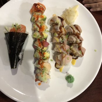 Wasabi - Philadelphia hand roll, Earthquake Roll and Nemo Roll - Japanese Near Me - Jacksonville, North Carolina