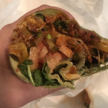 Fresh Twisted Cafe - Soy chorizo wrap with lots of toppings and hummus. So good! Believe it was 8.75 - Coffee & Tea Near Me - Chico, California