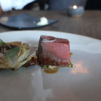 Nightbird - Beef course. Looked good but not too tender and after I cut into it bled a lot - New American Near Me - San Francisco, California Nightbird - Beef course. Looked good but not too tender and after I cut into it bled a lot - New American Near Me - San Francisco, California