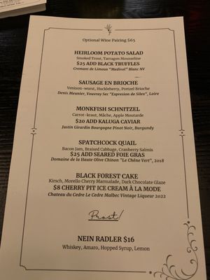 Menu photo 5 Forsythia Philadelphia, PA