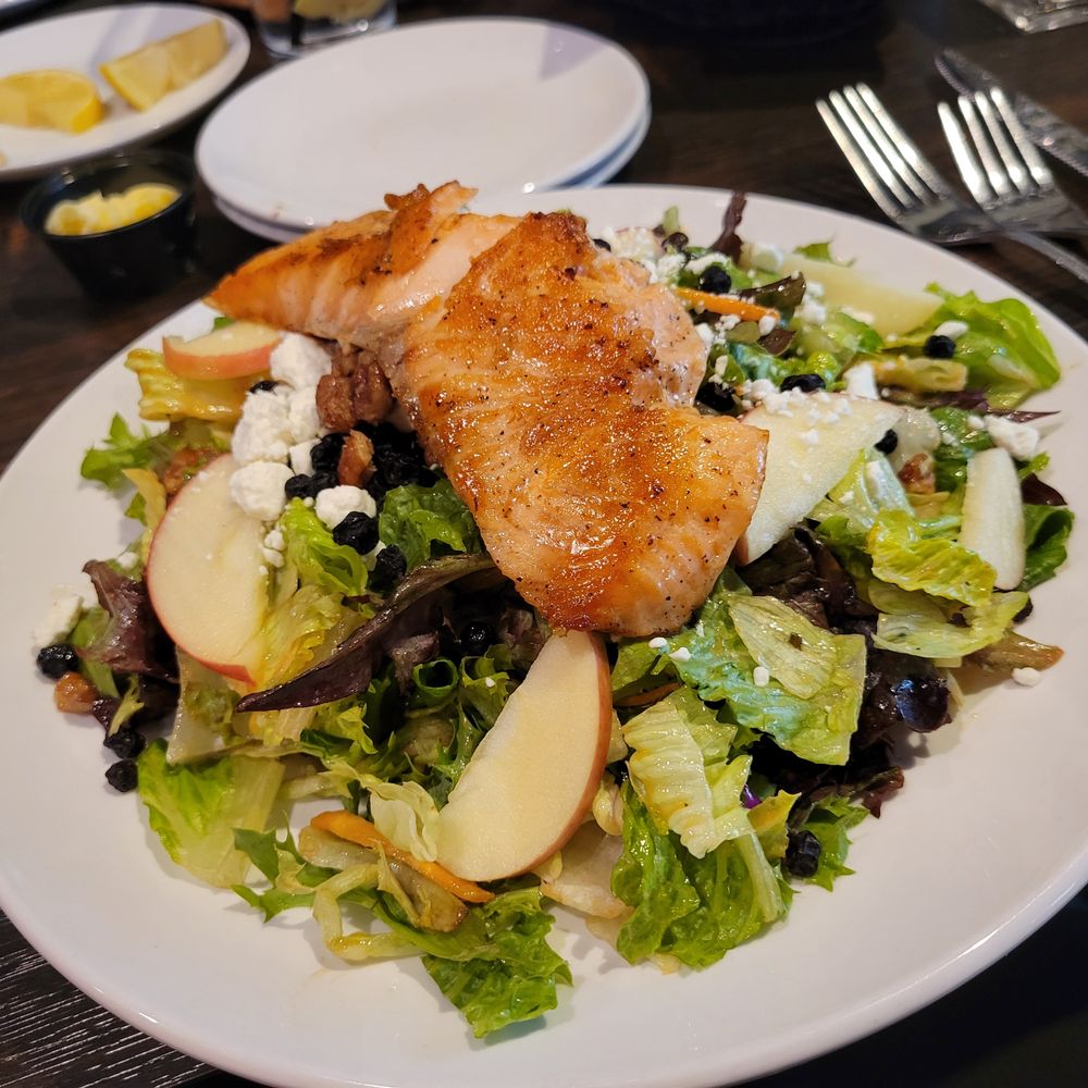 Urban Cellar - Blueberry Salmon Salad - American Near Me - West Des Moines, Iowa Urban Cellar - Blueberry Salmon Salad - American Near Me - West Des Moines, Iowa