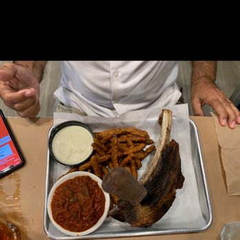 Jimmy Bear's BBQ - Beef ribs with fried green beans and chili - Barbeque Near Me - Saint Cloud, Florida Jimmy Bear's BBQ - Beef ribs with fried green beans and chili - Barbeque Near Me - Saint Cloud, Florida