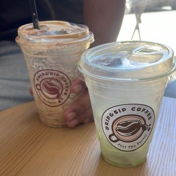 Drip and Sip Coffee - finished our drinks fast - Coffee & Tea Near Me - Chino, California