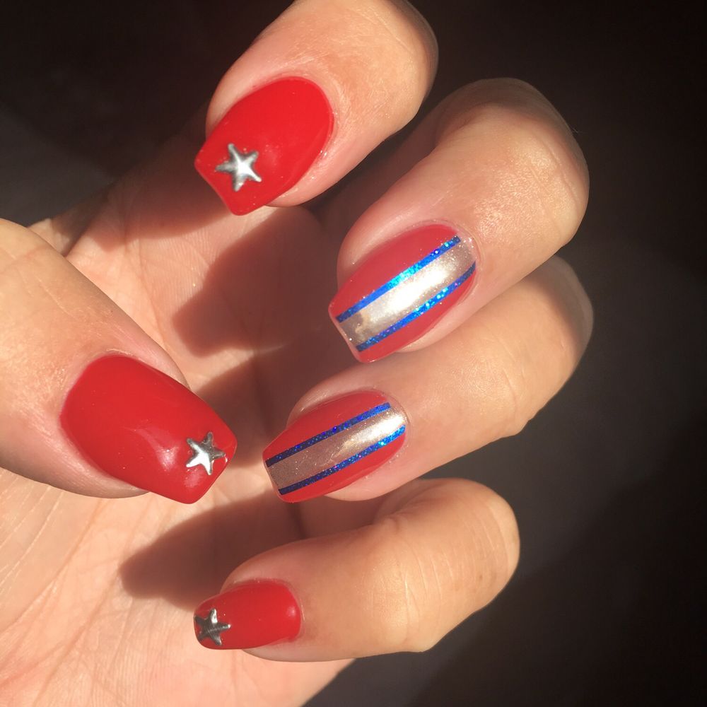 Dary's Nails Spot - #patrioticnails #wonderwoman  Once again, Dary worked her magic and got me on point!!! - Nail Salons Near Me - Tacoma, Washington