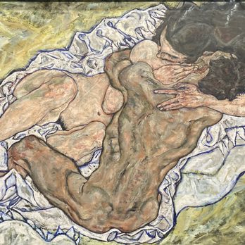 Belvedere - The Embrace (Lovers II) by Egon Schiele, 1917 - Castles Near Me - Vienna, 9