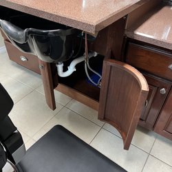 Hoosier Custom Cabinet Designs - Made a custom door to conceal open cabinet