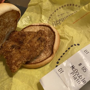 McDonald's - I ordered 4 McDoubles plain and this is what they give me for all 4! - Burgers Near Me - Hayward, California McDonald's - I ordered 4 McDoubles plain and this is what they give me for all 4! - Burgers Near Me - Hayward, California