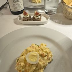 La Cantinetta - Complementary appetizer was delicious. This is the grilled vegetables in mayonnaise.
