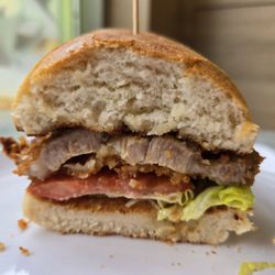 CCT - Crispy pork cutlet bun (B11). So darn good!