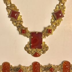 Streamline Antiques - Czech necklace & bracelet