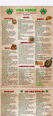 Menu photo 3 Vida verde Mexican restaurant Lathrop, MO Menu photo 3 Vida verde Mexican restaurant Lathrop, MO