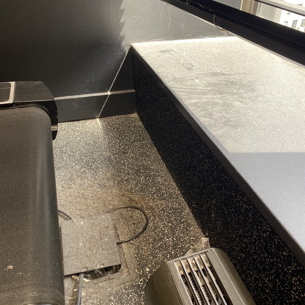 95 Wall - Filthy hair and dust in fitness center because they barely clean it - Apartments Near Me - New York, New York