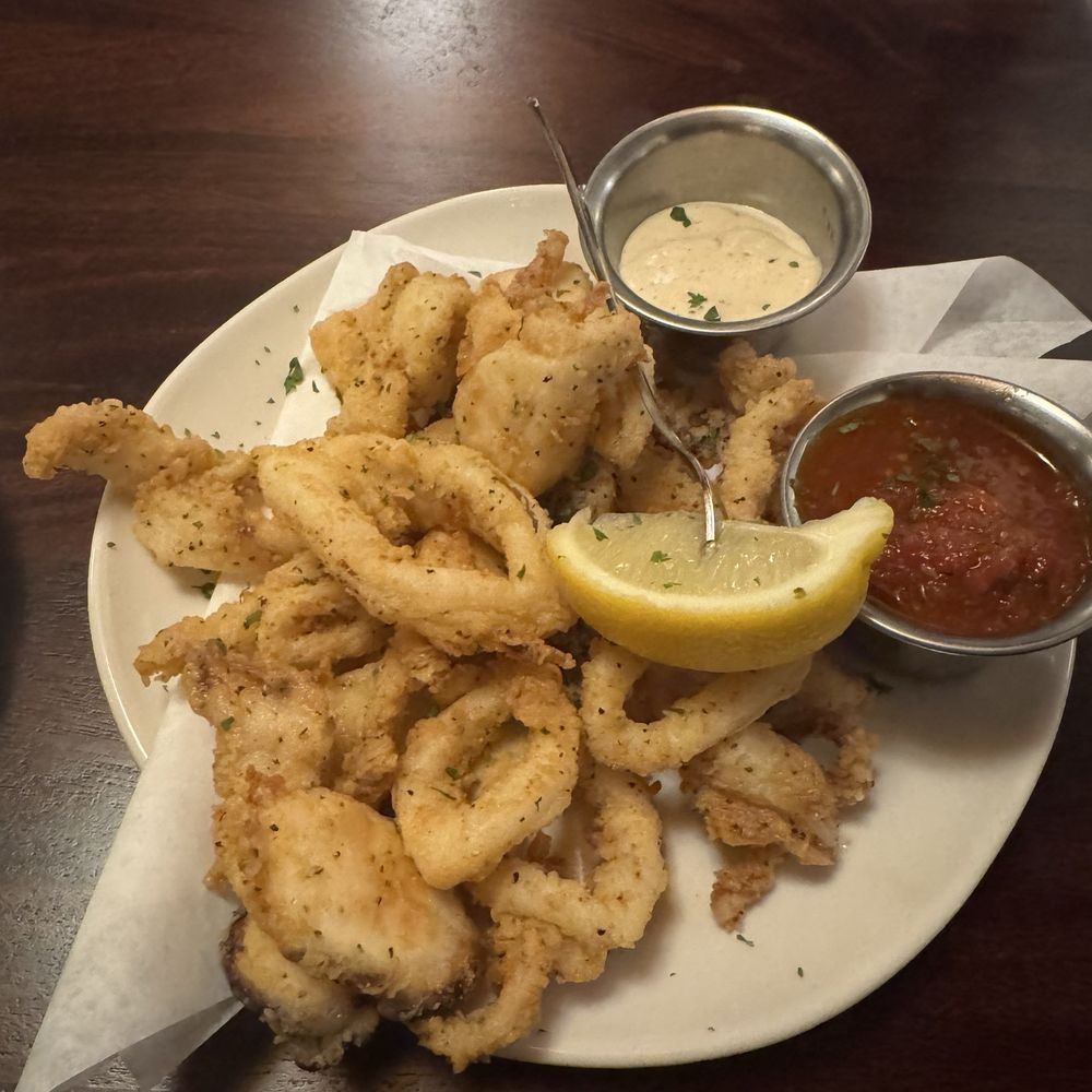 Pappadeaux Seafood Kitchen - Fried Calamari & Octopus with Spicy pomodoro & lemon aioli - Cajun/Creole Near Me - Alpharetta, Georgia Pappadeaux Seafood Kitchen - Fried Calamari & Octopus with Spicy pomodoro & lemon aioli - Cajun/Creole Near Me - Alpharetta, Georgia