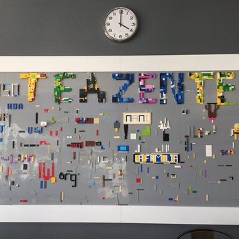 TeaZenTea - Cool LEGO wall! - Coffee & Tea Near Me - Brentwood, California