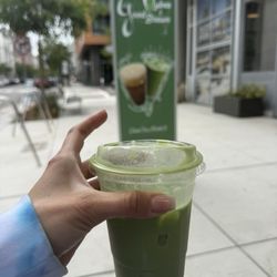Good Vybes & Brews - Matcha with oat or macadamia (I let him choose and didn't ask!)