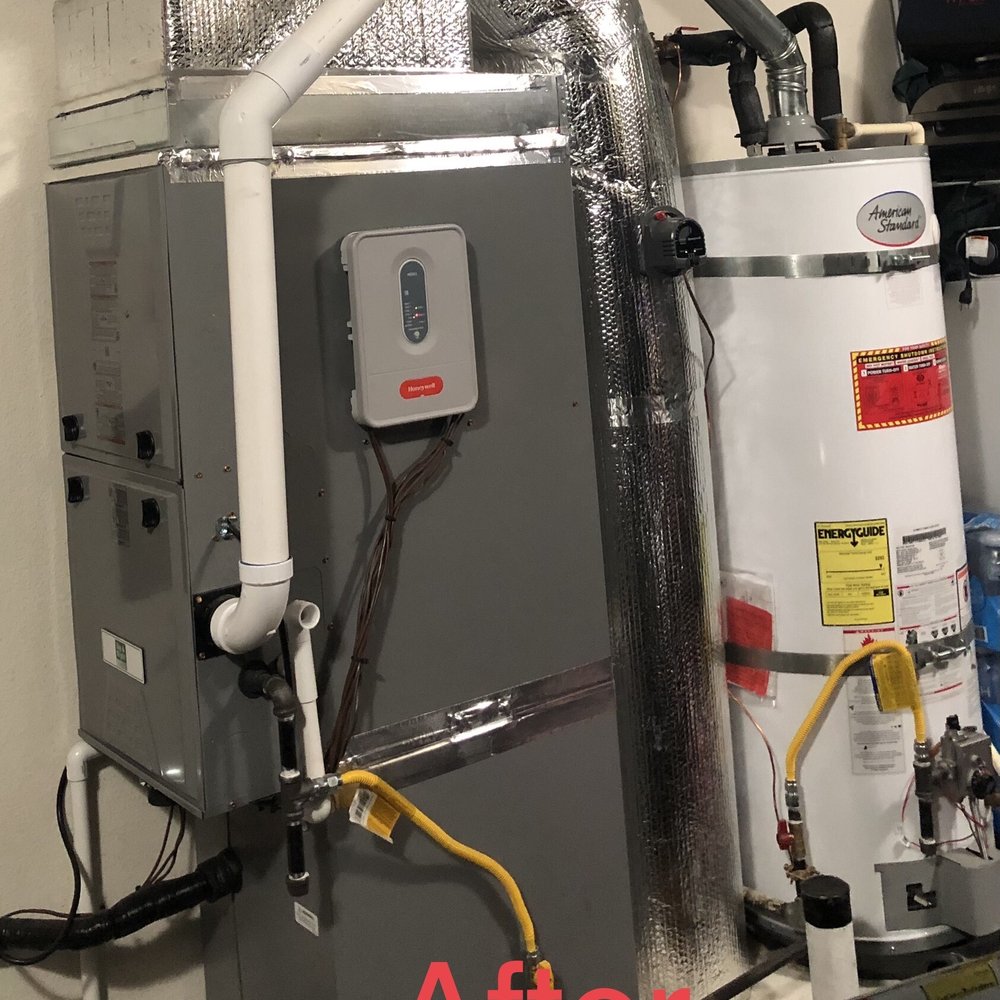 Moore Home Services - Moore's installation of a high efficiency furnace with air-conditioning.  As well as a new water heater - Heating & Air Conditioning/HVAC Near Me - Santa Rosa, California
