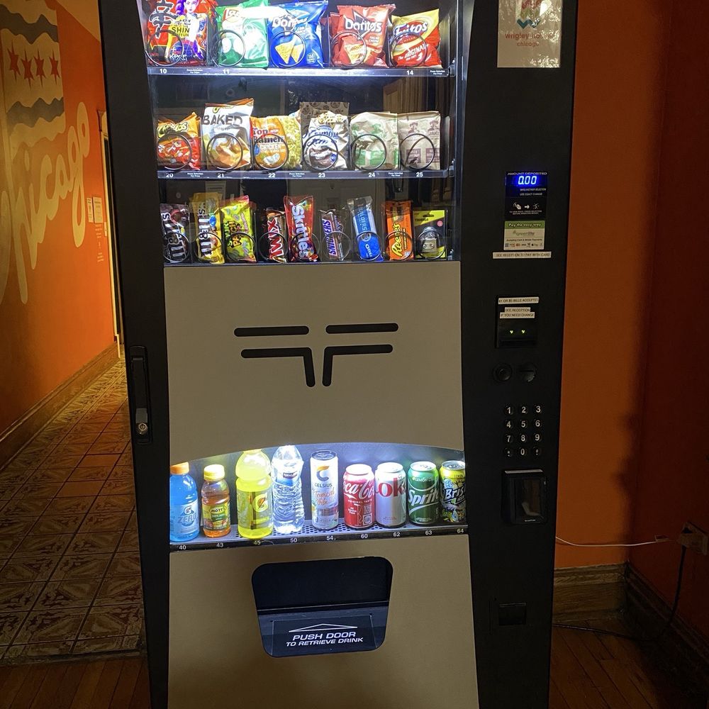 Wrigley Hostel - Vending machine in kitchen area - Hostels Near Me - Chicago, Illinois Wrigley Hostel - Vending machine in kitchen area - Hostels Near Me - Chicago, Illinois