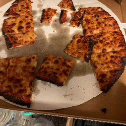 Little York Tavern & Pizza - Burned pizza