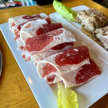 KPUB Korean BBQ - Plain thin sliced brisket 차돌박이 $35 - Barbeque Near Me - Anchorage, Alaska