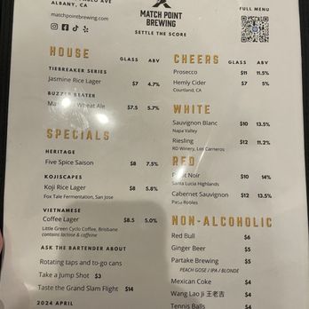 Match Point Brewing - Breweries Near Me - Albany, California