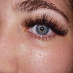 Lash & Nail bar - I literally had to trim them down.