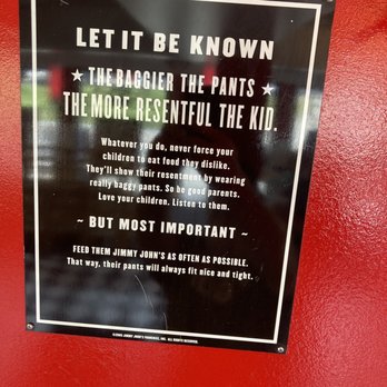 Jimmy John's - a sign on the door of a restaurant - Sandwiches Near Me - Washington, Pennsylvania Jimmy John's - a sign on the door of a restaurant - Sandwiches Near Me - Washington, Pennsylvania
