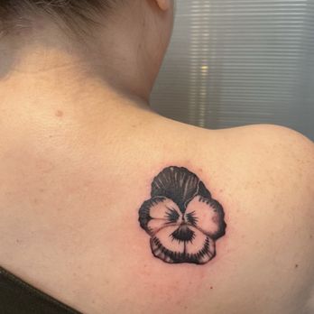 Cedre Csillagi Tattoos - Pansy as part of A Thousand Pansies project - Tattoo Near Me