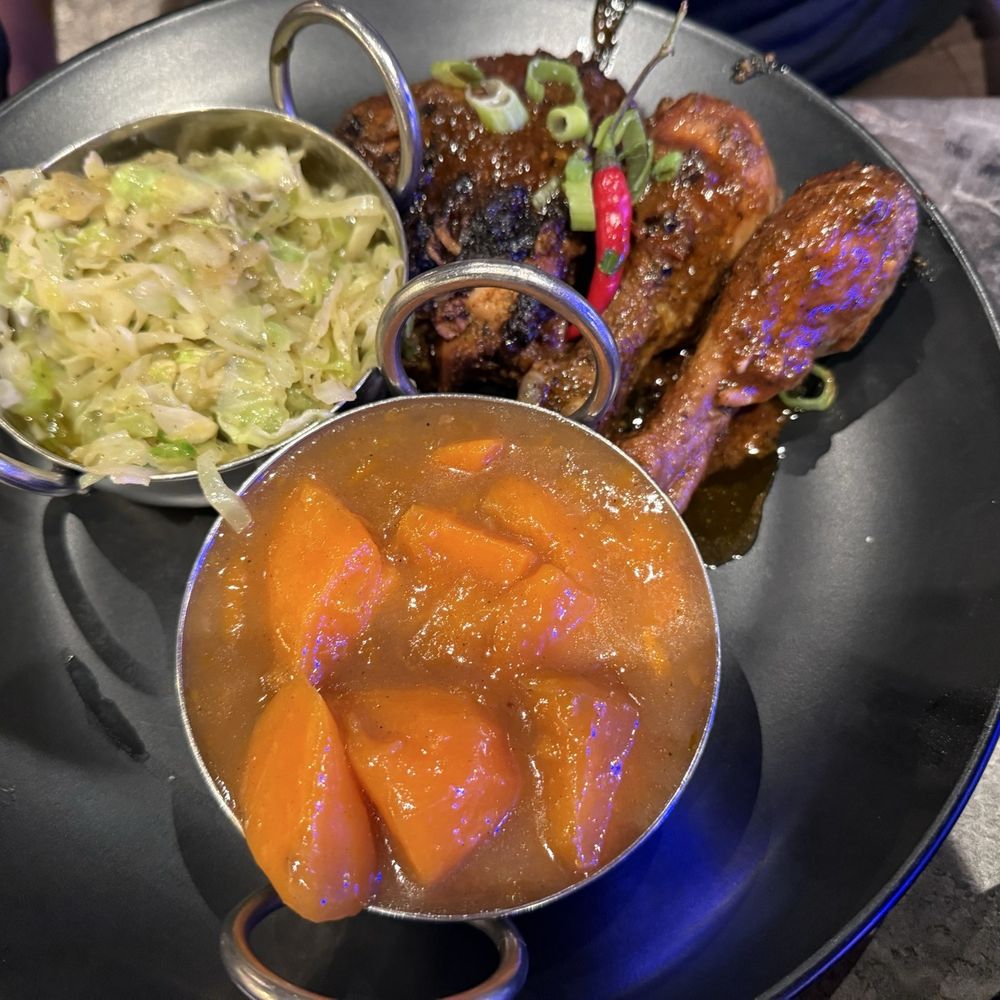 Godfreys - Jerk Chicken, Yams, Cabbage - Caribbean Near Me - Flowood, Mississippi