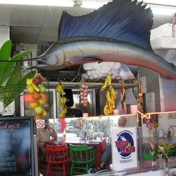 Taco Burger Place - giant marlin- their mascot? - Seafood Near Me - El Monte, California