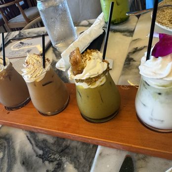 Zeytin - Latte flight. - Mediterranean Near Me - Myrtle Beach, South Carolina Zeytin - Latte flight. - Mediterranean Near Me - Myrtle Beach, South Carolina