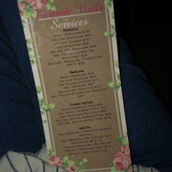 Eastside Nails - Menu of prices and services - Nail Salons Near Me - Nashville, Tennessee