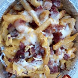 Bacon cheese fries Bacon cheese fries