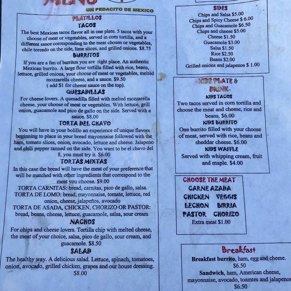 Rolling Taco - a menu for a mexican restaurant - Food Trucks Near Me - Bentonville, Arkansas Rolling Taco - a menu for a mexican restaurant - Food Trucks Near Me - Bentonville, Arkansas