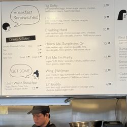 Friends with Benedicts - Menu