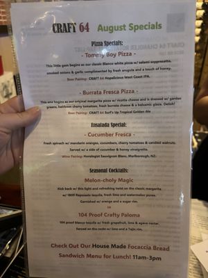 Menu photo 2 Craft 64 - Chandler Chandler, AZ Menu photo 2 Craft 64 - Chandler Chandler, AZ