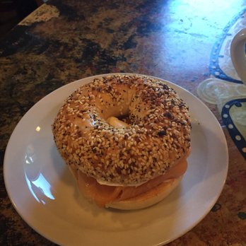 Aqus Cafe - Breakfast bagel with lox, cream cheese, and capers. - Coffee & Tea Near Me - Petaluma, California Aqus Cafe - Breakfast bagel with lox, cream cheese, and capers. - Coffee & Tea Near Me - Petaluma, California