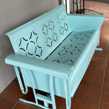 Polishing Proz - Mid-century metal glider - Powder Coating Near Me - El Cajon, California