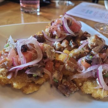 Fuego Wine Bar - Pork belly tostones - Spanish Near Me - Derby, Connecticut