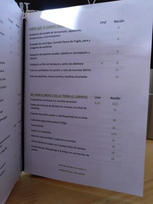 Menu photo 3 Santerra Madrid, M