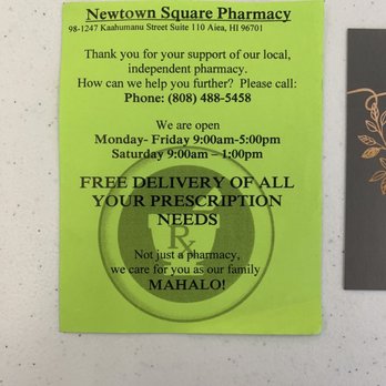Newtown Square Pharmacy - Pharmacy Near Me - Aiea, Hawaii