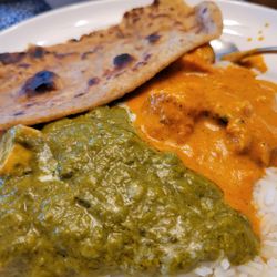 India Express - Sweet & Spice - Butter chicken, saag paneer, parantha