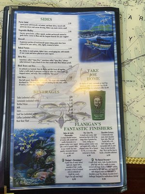 Menu photo 6 Flanigan's Miramar, FL