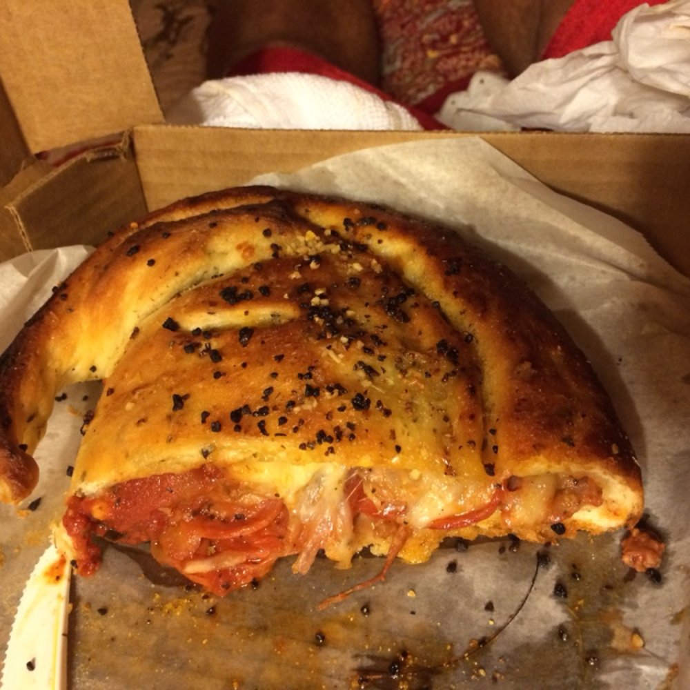 Chelsea's Corner Cafe - This is half of a Stromboli! It was huge! - Bars Near Me - Eureka Springs, Arkansas Chelsea's Corner Cafe - This is half of a Stromboli! It was huge! - Bars Near Me - Eureka Springs, Arkansas