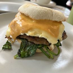 The Scrambler + sausage patty