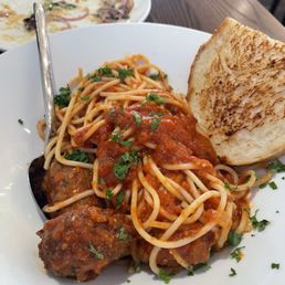 Spaghetti and meatballs!